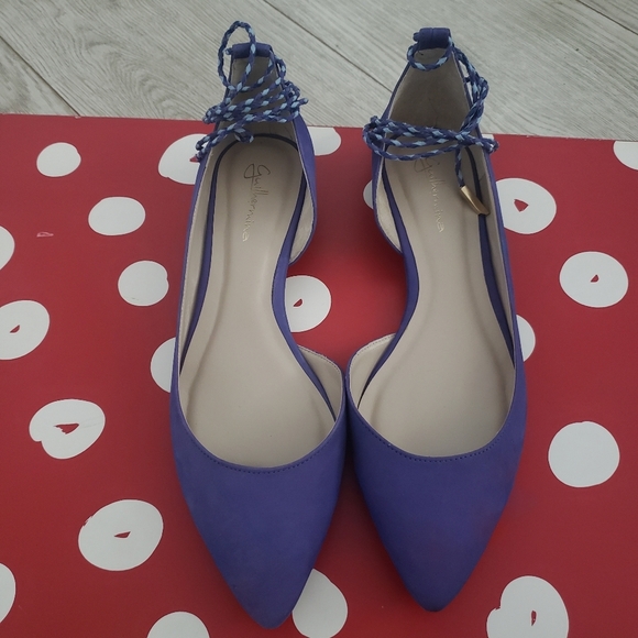 Guilhermina Suede Ankle-Tie Flats 9M - Picture 12 of 12